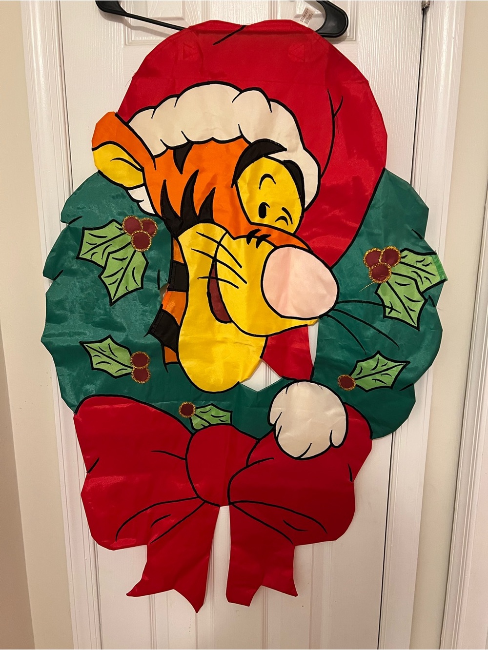 🎄 Vintage 1999 Disney Tigger Christmas Wreath Hanging Decor 🎄